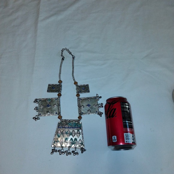 Iris Apfel & Bajalia Silver Multi Pendant Statement Necklace - Picture 5 of 16